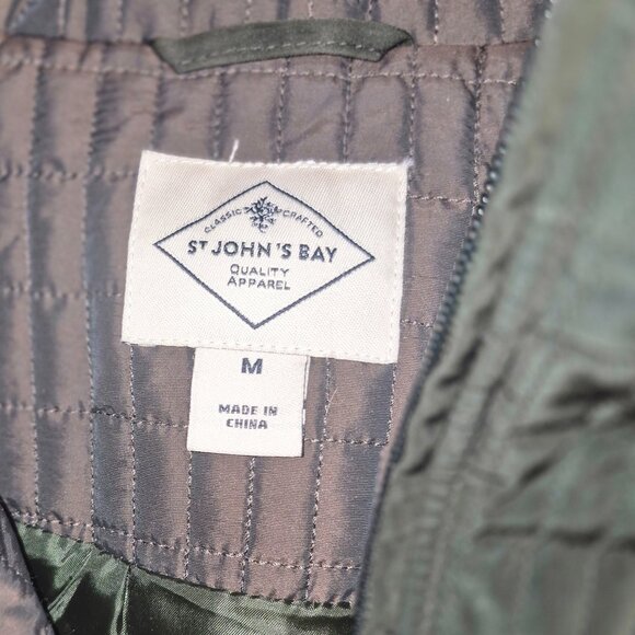 ST. JOHN'S BAY Long jacket, lined, waffled design, black in size Medium - Picture 16 of 16